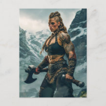 Espíritu guerrero de mujer vikinga canalizando