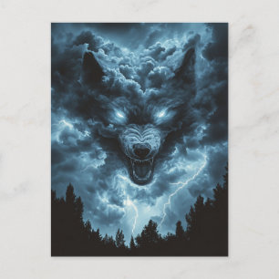 Postal Espíritu Lobo de la Tormenta