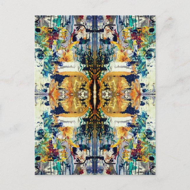 Postal espíritu reflejado. Dimensiones: (Anverso)