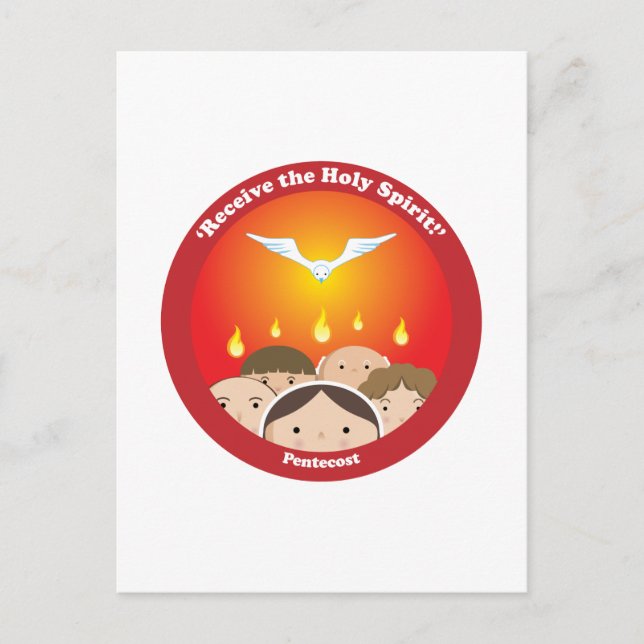 Postal Espíritu Santo Pentecostés (Anverso)