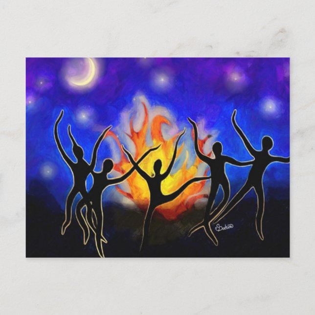 Postal Espíritus altos (Anverso)