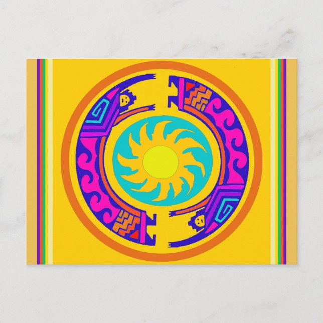 Postal Espíritus arcoíris nativos americanos (Anverso)