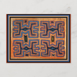 Postal Espíritus de canoas de los indios Kuna