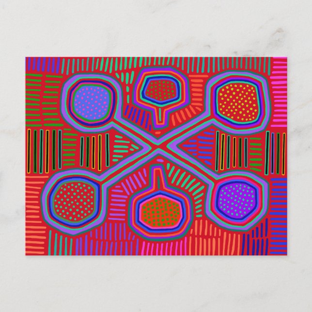 Postal Espíritus rituales chamanes (Anverso)