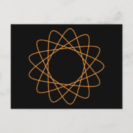 Postal Espirografo naranja