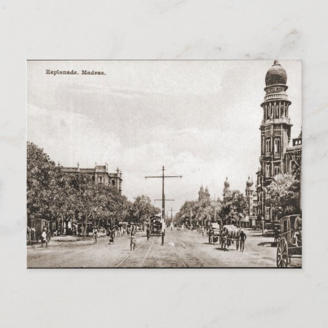 Postal Esplanada, Madras (Anverso)