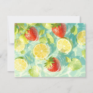 Postal Esplash de frutas