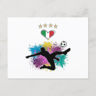 Postal Esplash de la bandera de la camiseta de los hincha