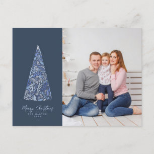 Postal Esplendidos Navidades azules del árbol de Spruce/f