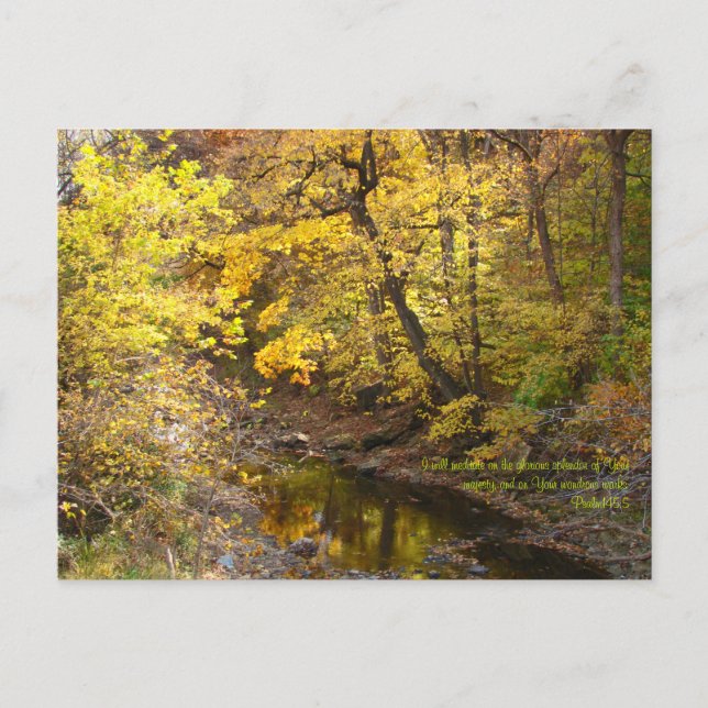Postal Esplendor de otoño III (Anverso)