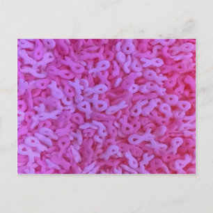 Postal Espolvorear la conciencia sobre el cáncer de mama 