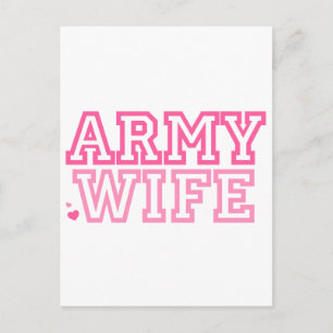 Postal Esposa del ejército (rosa)