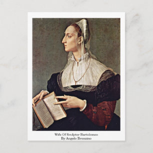 Postal Esposa Del Escultor Bartolomeo Por Angelo Bronzino