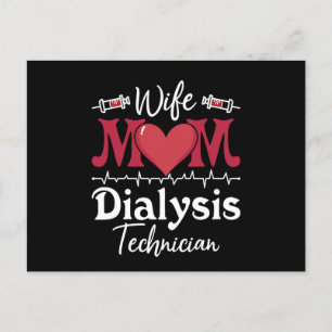 Postal Esposa Mamá Diálisis Técnico Enfermería Nefrología