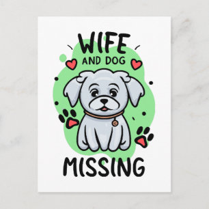 Postal Esposa y perro desaparecidos
