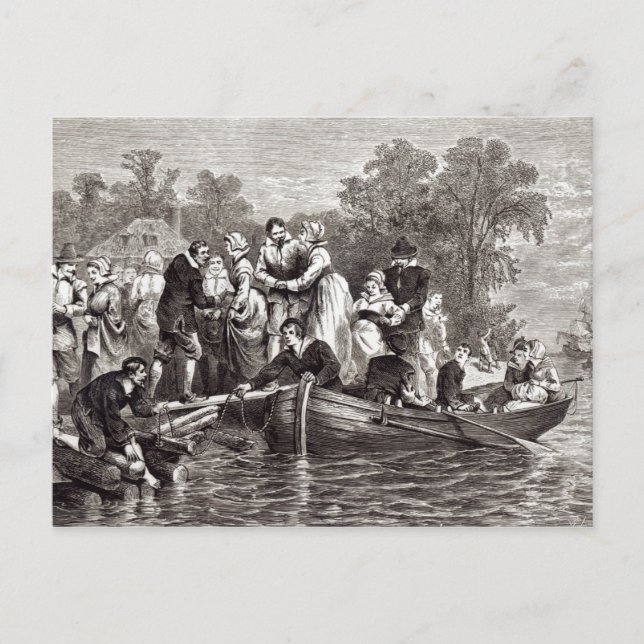 Postal Esposas para los colonos en Jamestown (Anverso)