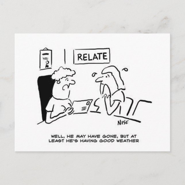 Postal Esposo ausente envía una postal. (Anverso)