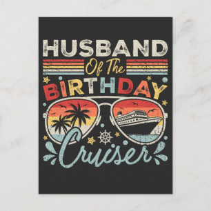 Postal Esposo del crucero de cumpleaños vacaciones