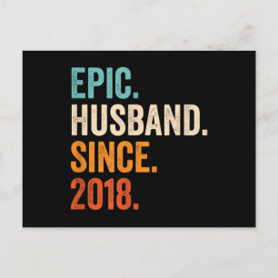Postal Esposo Épico Desde 2018 aniversario de bodas