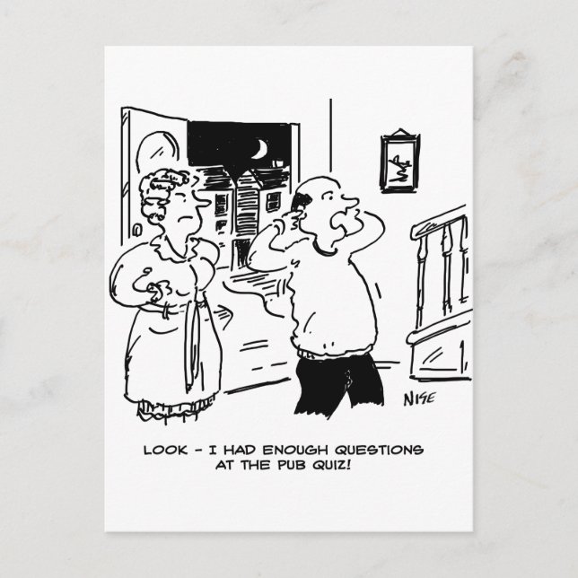 Postal Esposo no quiere ser interrogado (Anverso)