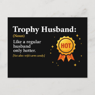 Postal Esposo Trofeo El Mejor Esposo del Mundo 1er Lugar
