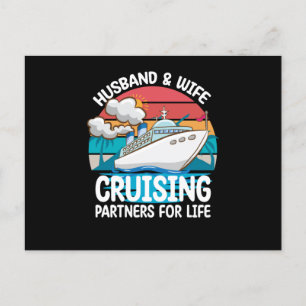 Postal Esposo y esposa compañeros de crucero para toda la
