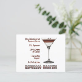 Postal Espresso Martini Cocktail Recipe Art