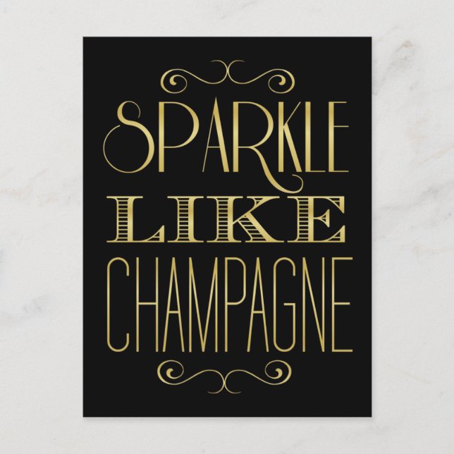 Postal Espuma Como Champagne (Anverso)