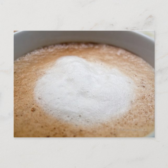 Postal Espuma en capuchino, cierre (Anverso)