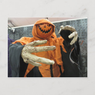 Postal Esqueleto de calabaza