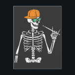 Postal Esqueleto de Halloween Mano de Rock Tocando Baterí<br><div class="desc">Diseño gráfico de esqueleto de Halloween mano de rock tocando batería Regalo Póster Clásico Colección Estándar.</div>