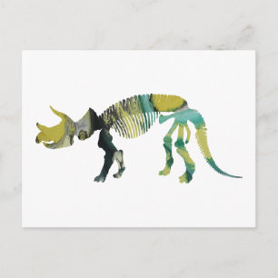 Postal esqueleto de Triceratops prorsus