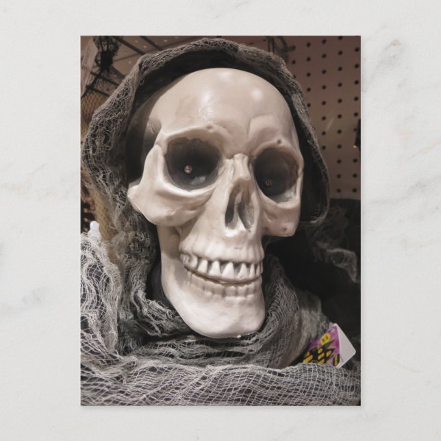 Postal Esqueleto decorativo (Anverso)