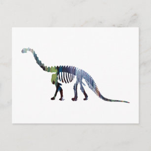 Postal esqueleto del camarasaurus