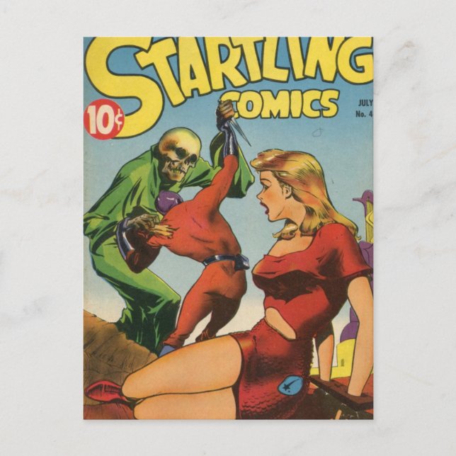 Postal Esqueleto espacial (Anverso)