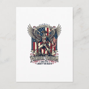 Postal Esqueleto Patriótico de la Guerra Revolucionaria P