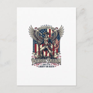 Postal Esqueleto Patriótico de la Guerra Revolucionaria P