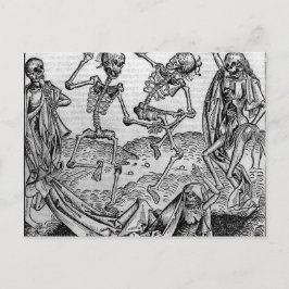 Postal Esqueletos bailando, 'Danza de la Muerte'