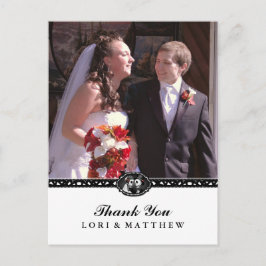 Postal Esqueletos de Halloween Fotografía en blanco negro