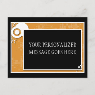 Postal esquema de bloque naranja