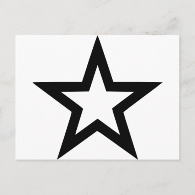 Postal Esquema de estrella (Anverso)