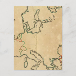 Postal Esquema de Europa