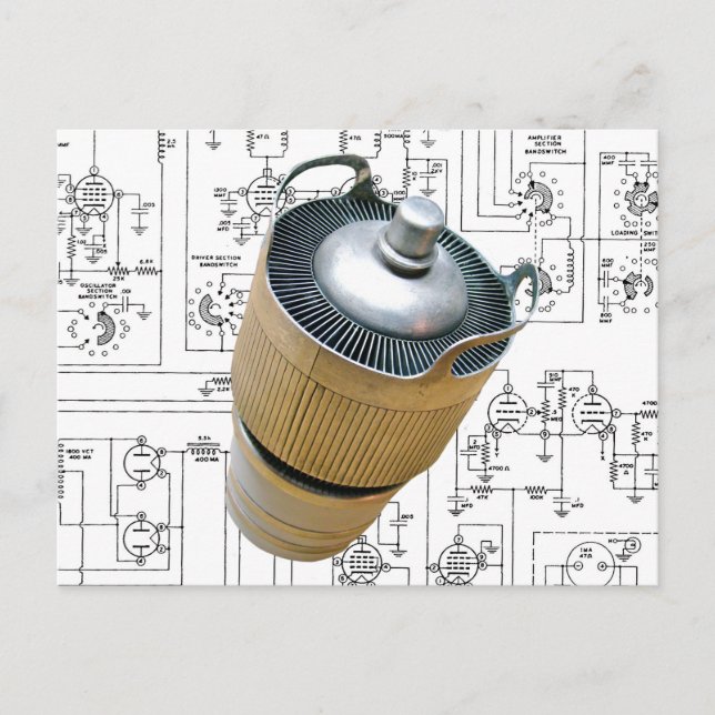 Postal Esquema de tubo de transmisión de cerámica (Anverso)