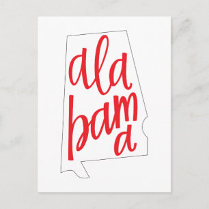 Postal Esquema del estado de Alabama