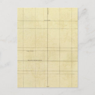 Postal Esquema del mapa del mundo