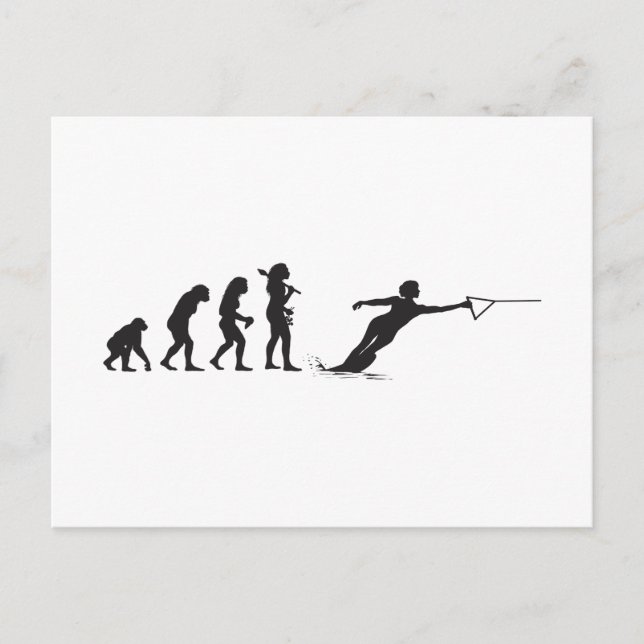 Postal Esquí acuático (Anverso)