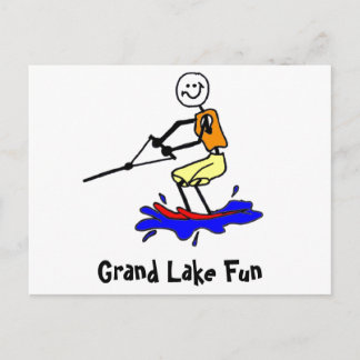 Postal Esquí acuático en Grand Lake Postcard