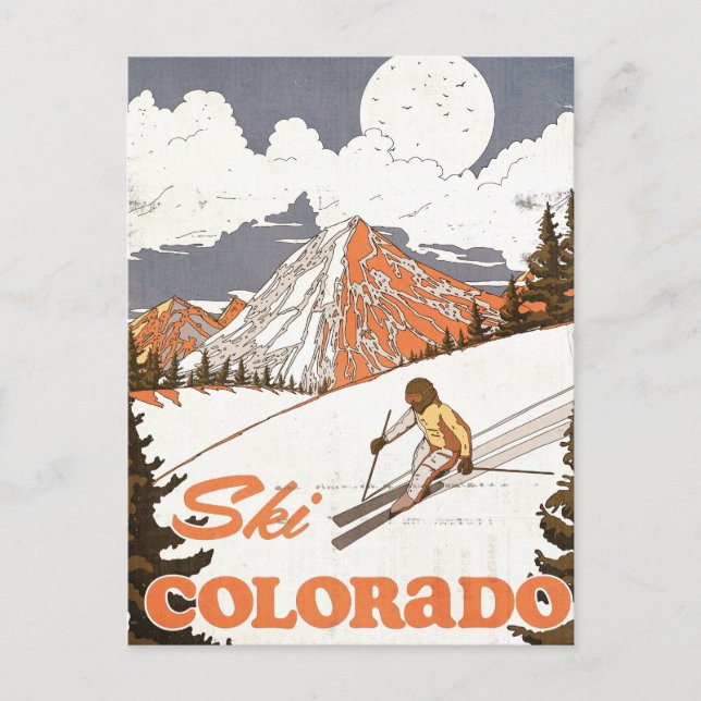 Postal Esquí Colorado (Anverso)