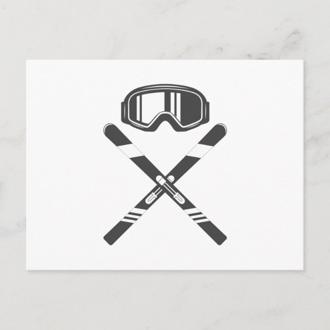Postal Esquí cruzado (Anverso)