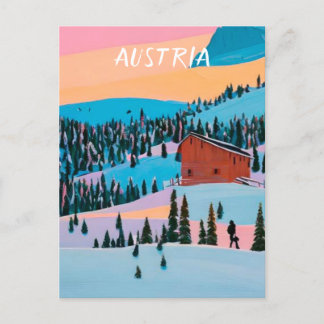 Postal Esquí de Austria